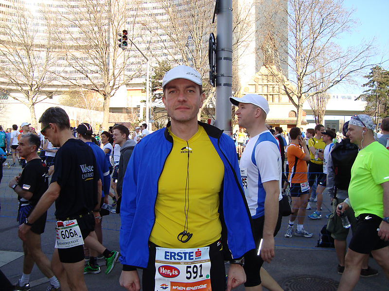 Vor dem Start zu meinem ersten Marathon